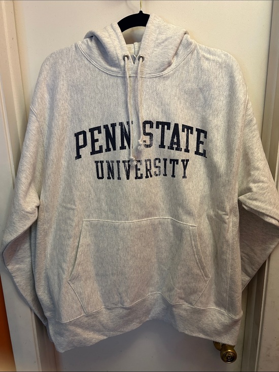 Champion Other - Champion Penn State University Light Gray Hoodie with Navy Logo